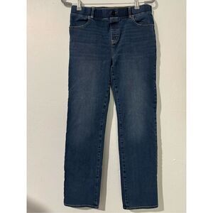 Betabrand jeans elastic waistband with belt loops size L